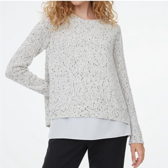 Club Monaco Kaelane Mixed Media Sweater -0/XS - Picture 1 of 4